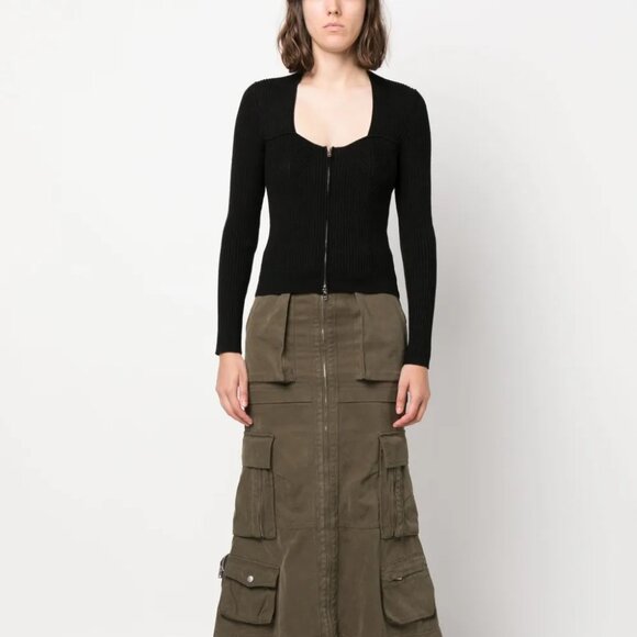 ISABEL MARANT Zelie ribbed zip-up cardigan NEW WITH TAGS - Picture 3 of 3